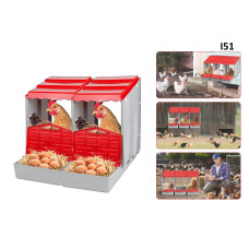 Δύο προκατασκευασμένες φωλιές για κοτόπουλα και κότες - Ι51